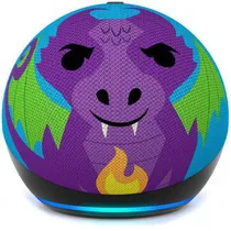Assistente Virtual Echo Dot Alexa 5° Geração Kids Edition Dragão