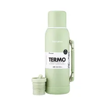 Termo Terrano + Base de Silicona 1L Verde Oliva