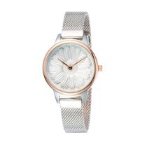 Relogio Analogico Feminino Daniel Klein Trendy DK11952-3 - Prata/Rosa Ouro