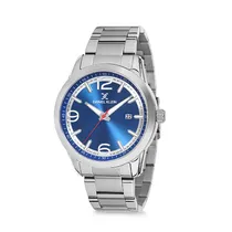 Relógio Analógico Masculino Daniel Klein Premium DK12141-4 - Prata e Azul