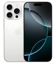 Celular Apple iPhone 16 Pro A3083 LL/ A 256GB/ 8GB Ram / 6.3"/ 48MP- White Titanium (Esim)