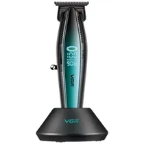 Aparador / Cortador de Cabelo VGR Voyager V-992 / 9000RPM / 2000MAH / Recarregavel / com Acessórios - Preto/ Verde