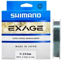 Linha Monofilamento Shimano Exage EXG30025 12.10LB 0.255MM 300M - Cinza