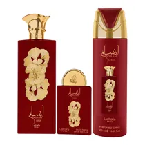 Kit Lattafa Pride Ansaam Gold - 3 Em 1 - Perfume Edp 100ML + Perfume Edp 20ML+ Desodorante 200ML