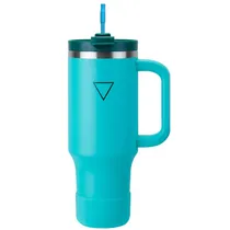 Copo Térmico Hydrate Celeste c/Canudo 1.182ML