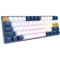 Teclado Mecânico Royal Kludge RK61 Plus 60% RGB Tátil Wireless Switch Brown - Blue