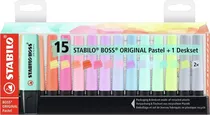 Set de Marcadores Stabilo Boss Original 7015-02 (15 Unidades)