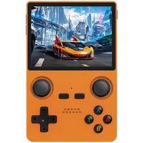 Console Portátil Powkiddy X35S 128GB de 3.5" com 10.000 Jogos - Laranja (Espanhol/Inglês)