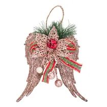 Enfeite Asas Douradas Natal 13×17 CM