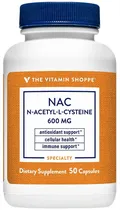 The Vitamin Shoppe Nac 600MG (50 Cápsulas)