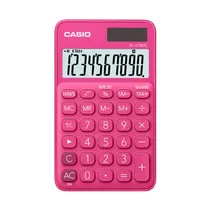 Calculadora Compacta Casio SL-310UC-RD de 10 Dígitos - Rosa Escuro