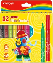 Marcador Escolar Keyroad Jumbo KR971413 - 12 Cores