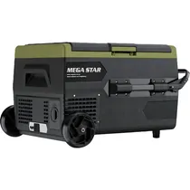 Caixa Térmica para Carros Mega Star CB65 65 Litros - Black/Green (Caixa Feia)