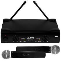 Microfone Quanta QTMIC103 Sem Fio 2UND Bivolt