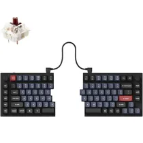 Teclado Gamer Mecânico Keychron Q11 RGB USB Switch Brown - Carbon Black (Inglês)