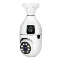 Camera de Segurança Panorâmica Lâmpada Inteligente Smart V-TW27 / 5MP / Dual Camera / Wifi / Suporte Onvif / IP66 / Detecção Humana / App V380 Pro - Branco