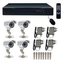 Kit 4 Cameras Seguranca Infravermelho DVR Stand Alone HD