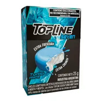Chicletes Arcor Topline Turbo Mint 25G