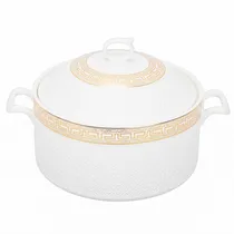 Sopeira de Porcelana com Detalhes Dourados