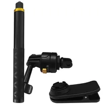 Bastão para Selfie Quanta QTBSM310 3 Em 1 - Preto/Dourado
