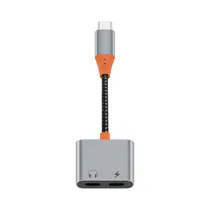 Adaptador Wiwu LT11 2 En 1 Gris