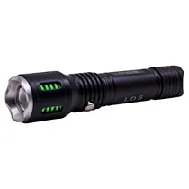 Lanterna Tática LED LDS 659 / 88000W / Recarregavel - Preto