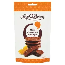 Lily Obriens Chocolate Milk Chocolate Orange - 110GR Naranja