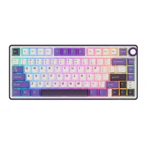 Teclado Royal Mecanico R75 RGB s/f Blackber Mousse Switch Brown