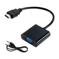 Adaptador Quanta QTHDV34 - HDMI - VGA - Preto  Adaptador Q...