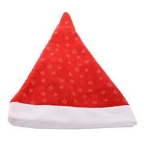 Gorro Natalino Vermelho com Flocos de Neve