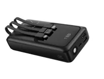 Cargador Port FTX PB-20LCD-BK 20000 22.5W c/Cable Negro