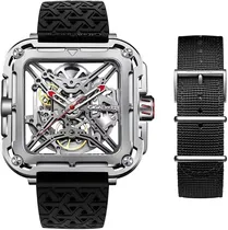 Relógio Masculino Ciga Design X011-SISI-W25BK Mechanical X-Series Gorilla Silver