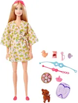 Boneca Barbie Wellness Dia de Spa Mattel - HKT90