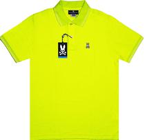 Outlet Camiseta Polo Psycho Bunny B6K136 Masculina - Verde Neon