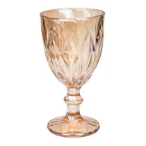 Copo de Vidro 16.5X9CM Dourado