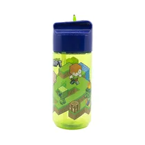 Botella Con Pajita Stor 40436 Minecraft 430ML