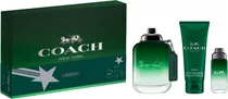 Kit Perfume Coach Green Edt 100ML + 15ML + Body Lotion 100ML - Masculino
