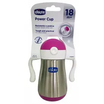 Chicco Nursery Nuevo Vaso Inox Rosa 240 ML. 18M+ Detalles En El Producto 237ML Rosa