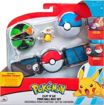 Pokémon Jazwares Conjunto de Cinto - PKW0081 (4 Pçs)