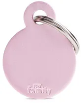 Medalha de Identificação Myfamily Círculo Pequeno MFB14 - Rosa