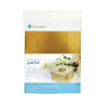 Papel Adhesivo Silhouette MEDIA-GLD-ADH-3T Oro 8 Unidades
