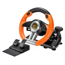 Volante e Pedal PXN V3 Pro para PC / PS3 / PS4 / Xbox One / Xbox Series / Switch - Laranja e Preto