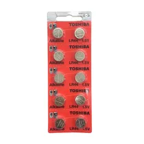 Bateria 44 LR44 Toshiba Cartela 10 Unidades