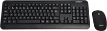 Teclado e Mouse Sem Fio Satellite AK-725G Preto (Espanhol)