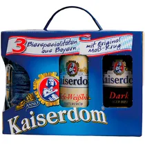 Cerveja Kaiserdom Pack X3 Mix 1L com Copo