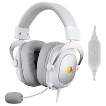Redragon Auricular Zeus-X H510W-RGB Blanco