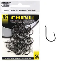 Anzol Marine Sports Chinu Black Nickel 05 com 50 Pçs