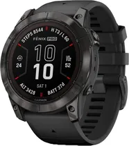 Relógio GPS Garmin Fenix 7X Pro Sapphire Solar 010-02778-10 - Titânio Revestido DLC Cinza