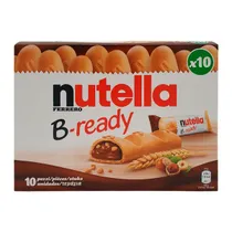 Biscoito Wafer Recheio Nutella B-Ready Ferrero 10X22G