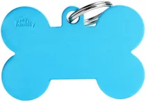 Medalha de Identificação Myfamily Osso XL MFXL07 - Azul Céu